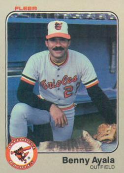 #52 Benny Ayala - Baltimore Orioles - 1983 Fleer Baseball