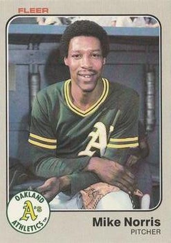 #530 Mike Norris - Oakland Athletics - 1983 Fleer Baseball