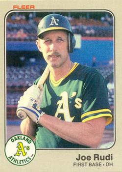 #532 Joe Rudi - Oakland Athletics - 1983 Fleer Baseball