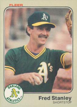 #534 Fred Stanley - Oakland Athletics - 1983 Fleer Baseball