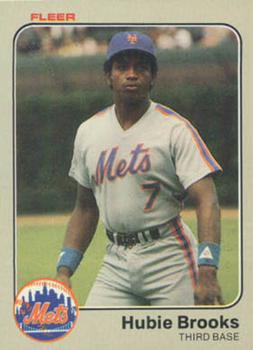 #539 Hubie Brooks - New York Mets - 1983 Fleer Baseball