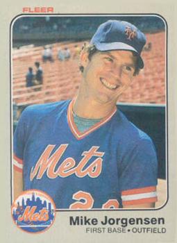 #547 Mike Jorgensen - New York Mets - 1983 Fleer Baseball