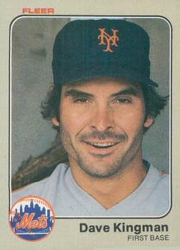 #548 Dave Kingman - New York Mets - 1983 Fleer Baseball