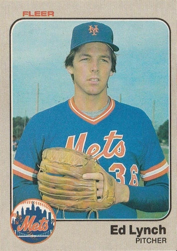 #549 Ed Lynch - New York Mets - 1983 Fleer Baseball