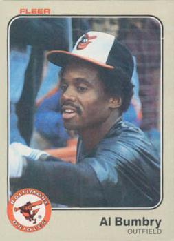 #54 Al Bumbry - Baltimore Orioles - 1983 Fleer Baseball