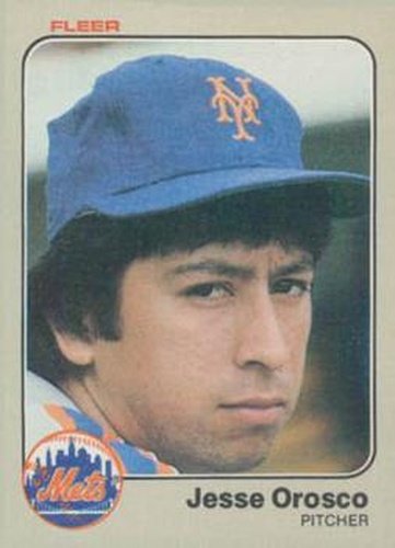 #550 Jesse Orosco - New York Mets - 1983 Fleer Baseball