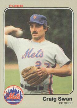 #557 Craig Swan - New York Mets - 1983 Fleer Baseball