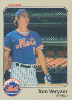 #559 Tom Veryzer - New York Mets - 1983 Fleer Baseball