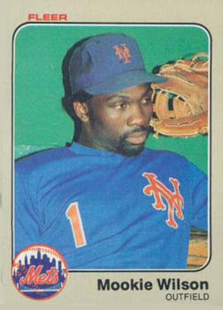 #560 Mookie Wilson - New York Mets - 1983 Fleer Baseball