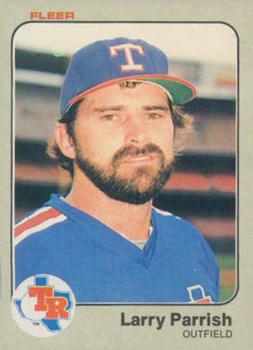 #574 Larry Parrish - Texas Rangers - 1983 Fleer Baseball