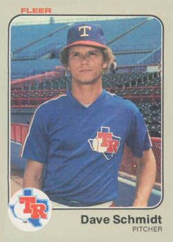 #578 Dave Schmidt - Texas Rangers - 1983 Fleer Baseball