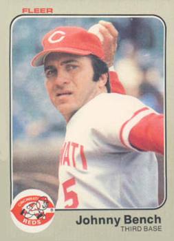 #584 Johnny Bench - Cincinnati Reds - 1983 Fleer Baseball