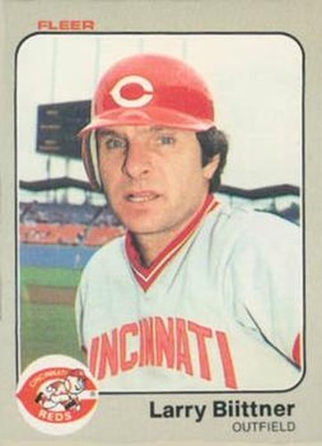 #586 Larry Biittner - Cincinnati Reds - 1983 Fleer Baseball