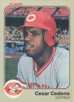 #587 Cesar Cedeno - Cincinnati Reds - 1983 Fleer Baseball