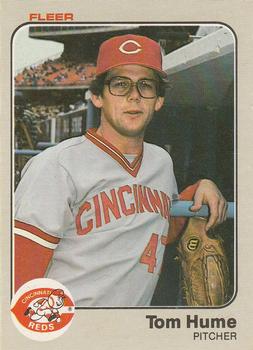 #593 Tom Hume - Cincinnati Reds - 1983 Fleer Baseball