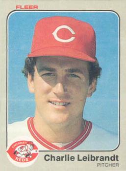 #596 Charlie Leibrandt - Cincinnati Reds - 1983 Fleer Baseball