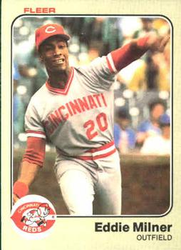 #597 Eddie Milner - Cincinnati Reds - 1983 Fleer Baseball