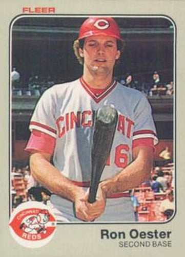 #598 Ron Oester - Cincinnati Reds - 1983 Fleer Baseball