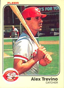 #604 Alex Trevino - Cincinnati Reds - 1983 Fleer Baseball