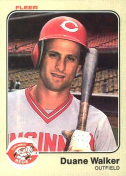 #606 Duane Walker - Cincinnati Reds - 1983 Fleer Baseball