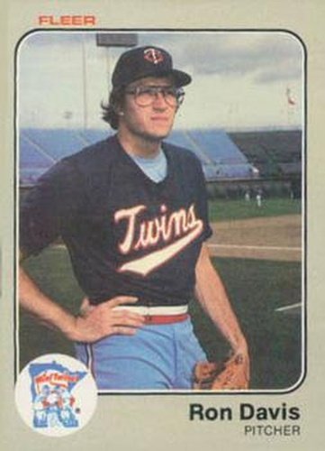 #610 Ron Davis - Minnesota Twins - 1983 Fleer Baseball