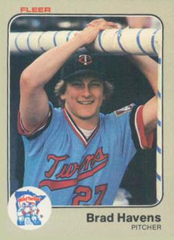 #615 Brad Havens - Minnesota Twins - 1983 Fleer Baseball