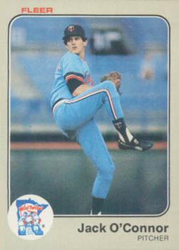 #621 Jack O'Connor - Minnesota Twins - 1983 Fleer Baseball