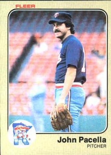 #622 John Pacella - Minnesota Twins - 1983 Fleer Baseball