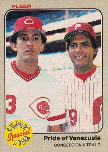 #631 Dave Concepcion / Manny Trillo - Cincinnati Reds / Philadelphia Phillies - 1983 Fleer Baseball