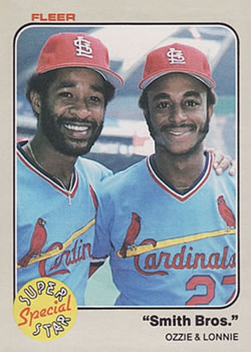 #636 Ozzie Smith / Lonnie Smith - St. Louis Cardinals - 1983 Fleer Baseball