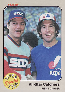 #638 Carlton Fisk / Gary Carter - Chicago White Sox / Montreal Expos - 1983 Fleer Baseball
