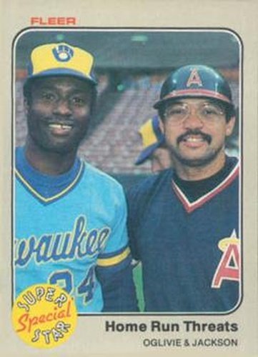 #640 Ben Oglivie / Reggie Jackson - Milwaukee Brewers / California Angels - 1983 Fleer Baseball