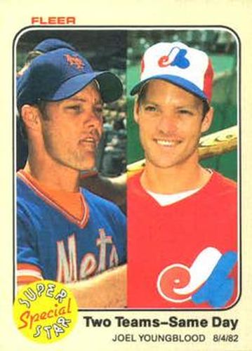 #641 Joel Youngblood - New York Mets / Montreal Expos - 1983 Fleer Baseball