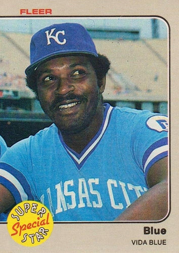 #643 Vida Blue - Kansas City Royals - 1983 Fleer Baseball