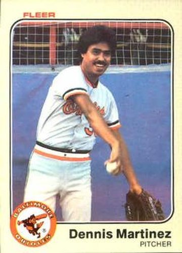 #64 Dennis Martinez - Baltimore Orioles - 1983 Fleer Baseball