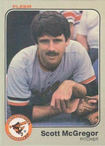 #66 Scott McGregor - Baltimore Orioles - 1983 Fleer Baseball