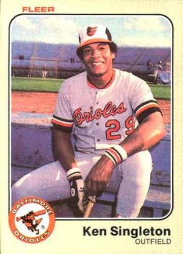 #73 Ken Singleton - Baltimore Orioles - 1983 Fleer Baseball