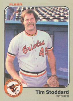 #75 Tim Stoddard - Baltimore Orioles - 1983 Fleer Baseball