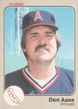 #76 Don Aase - California Angels - 1983 Fleer Baseball