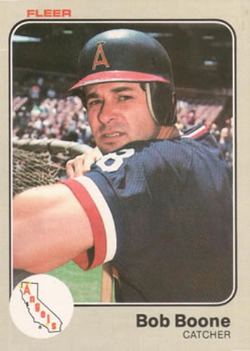 #79 Bob Boone - California Angels - 1983 Fleer Baseball