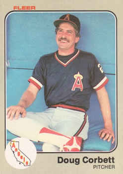 #83 Doug Corbett - California Angels - 1983 Fleer Baseball