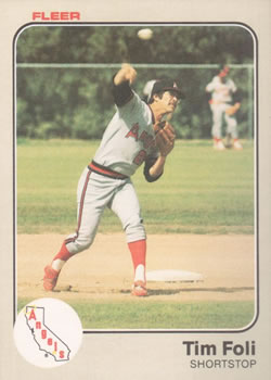 #88 Tim Foli - California Angels - 1983 Fleer Baseball