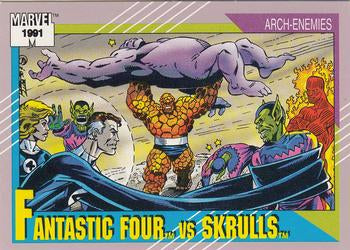 #92 Fantastic Four vs. Skrulls - 1991 Impel Marvel Universe Series II