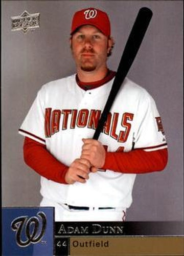#928 Adam Dunn - Washington Nationals - 2009 Upper Deck Baseball