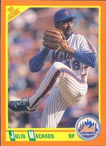 #92T Julio Machado - New York Mets - 1990 Score Rookie & Traded Baseball