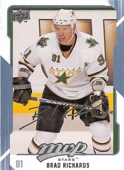 #92 Brad Richards - Dallas Stars - 2008-09 Upper Deck MVP Hockey
