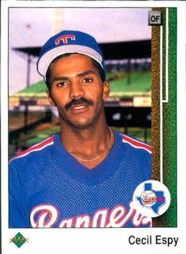 #92 Cecil Espy - Texas Rangers - 1989 Upper Deck Baseball