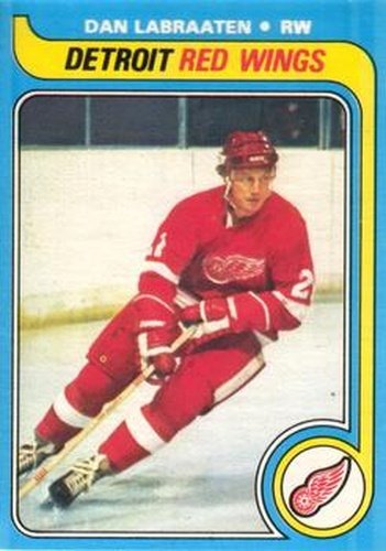 #92 Dan Labraaten - Detroit Red Wings - 1979-80 O-Pee-Chee Hockey
