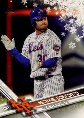 #HMW92 Michael Conforto - New York Mets - 2017 Topps Holiday Baseball