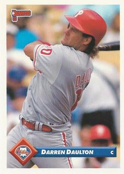 #92 Darren Daulton - Philadelphia Phillies - 1993 Donruss Baseball